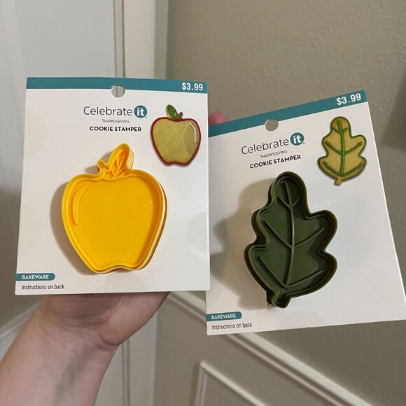 Celebrate It Other - Celebrate It - Cookie Stampers - Apple and Leaf MUST BE BUNDLED, MARKED DOWN